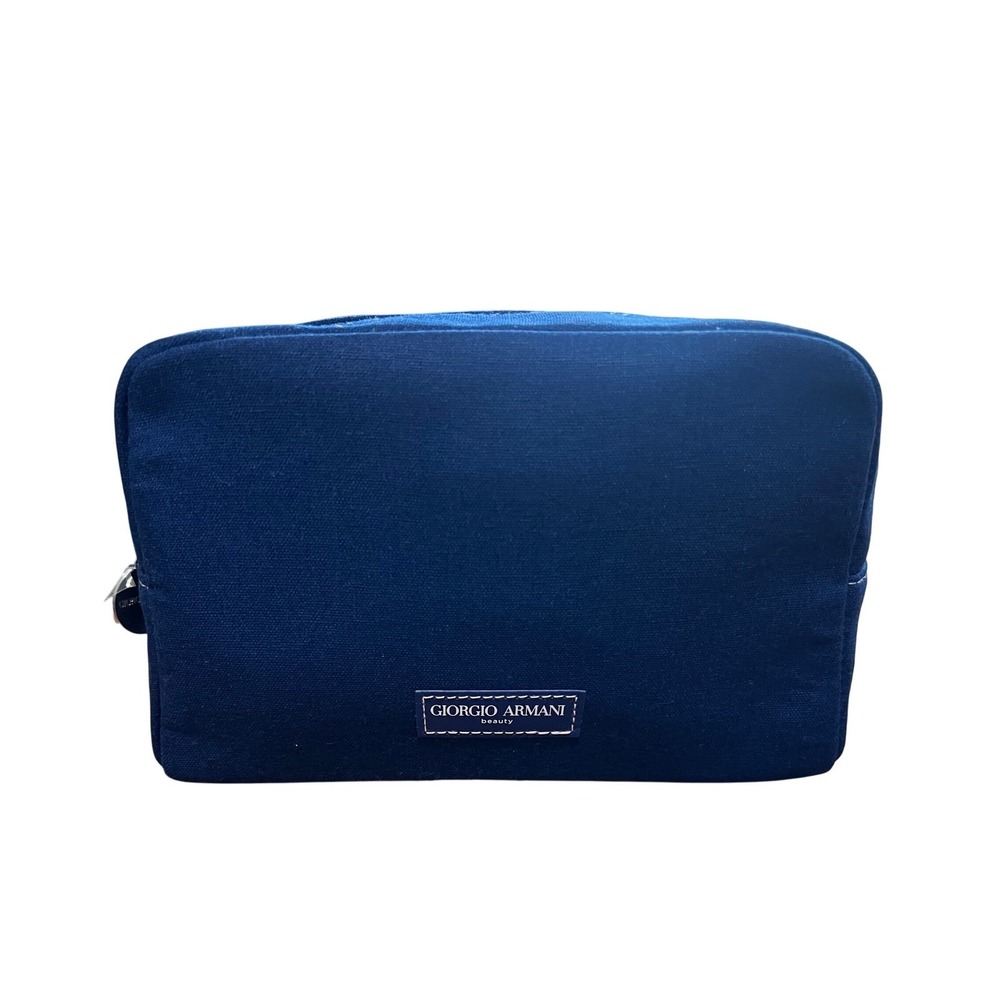 Blue Georgio Armani 2025 Holiday Beauty Bag Cosmetic Pouch‎